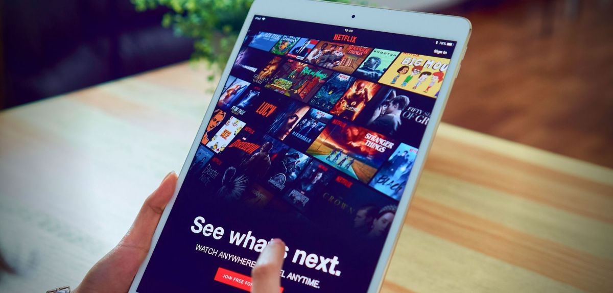 Netflix-App auf dem Tablet