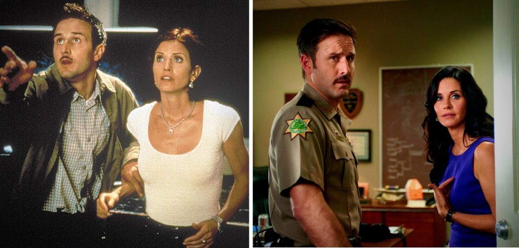 David Arquette und Courteney Cox in Scream 2 und 5.