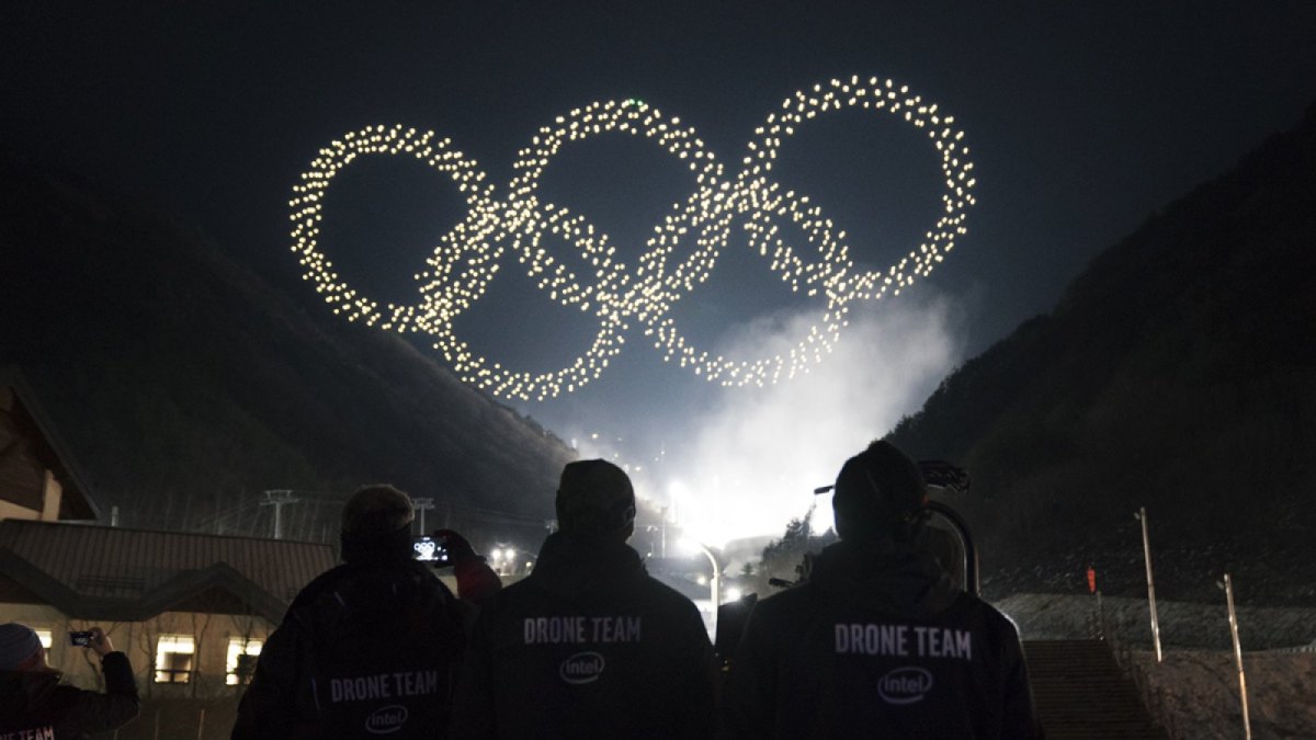 Intel-Drohnen bei den Olympischen Spielen in Südkorea