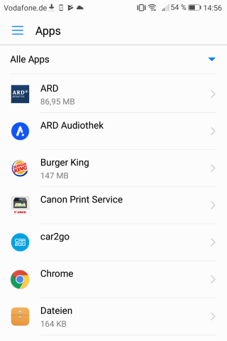 Wollt ihr Android Apps löschen, könnt ihr in der App-Übersicht in den Einstellungen nachschauen, welche Programme dafür in Frage kommen.