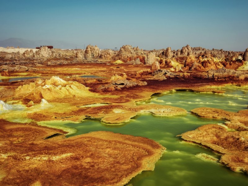 Dallol Tümpel in Äthiopien.