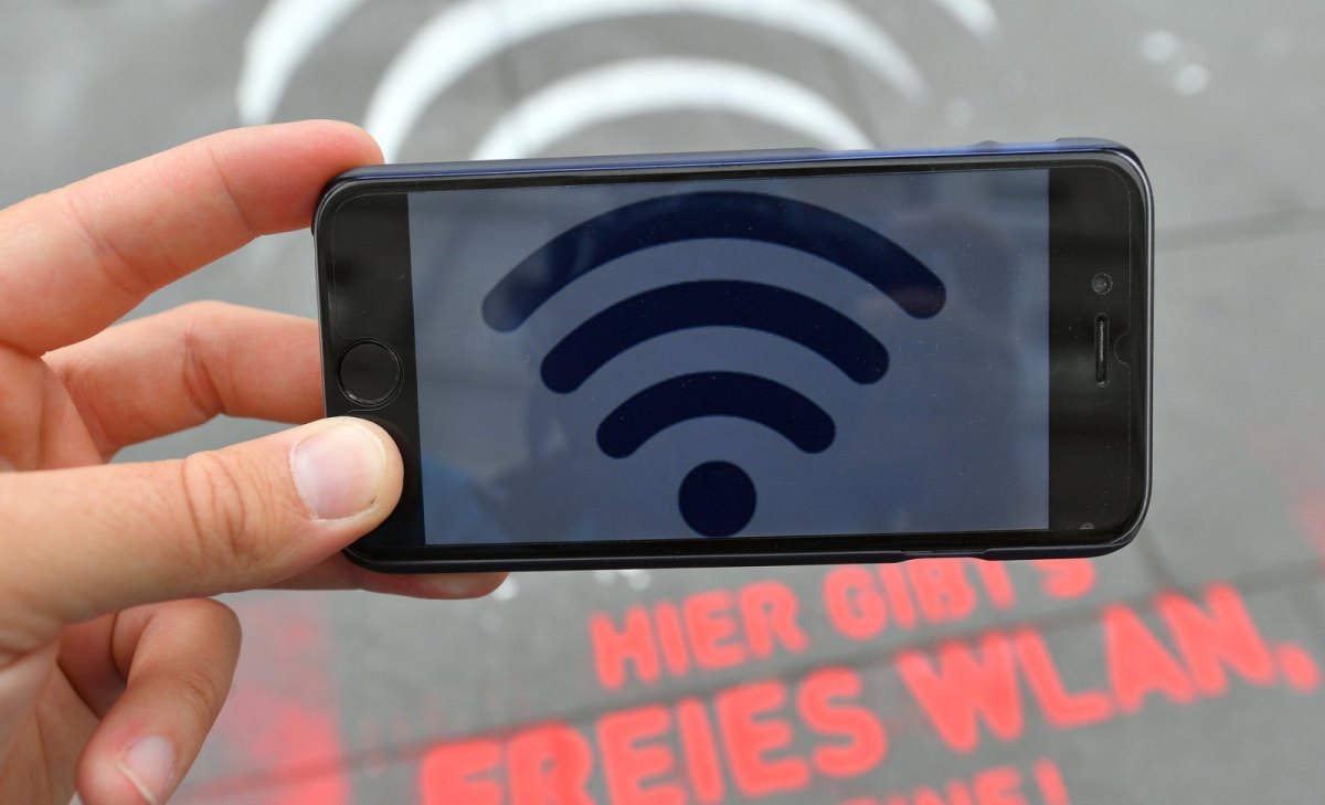 Wifi-Symbol auf Smartphone