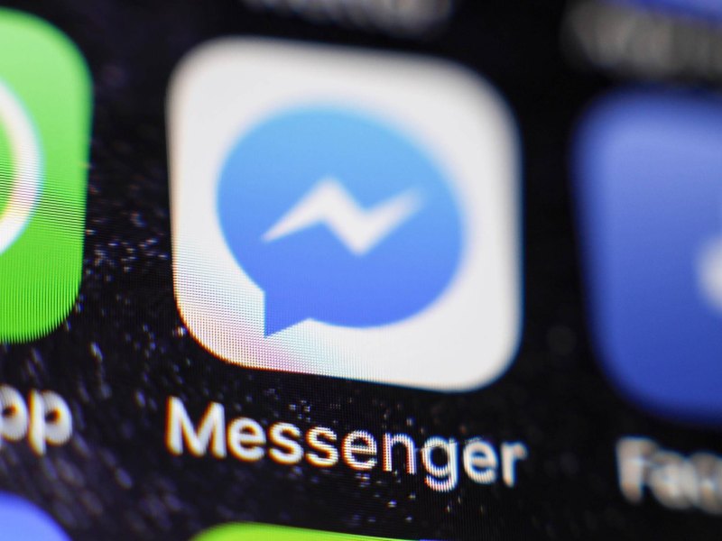 Facebook Messenger Icon auf dem Handy