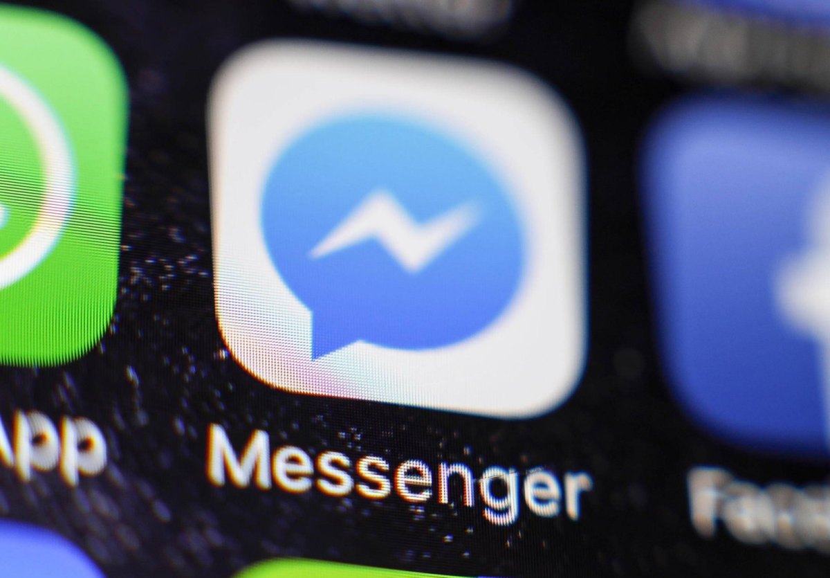 Facebook Messenger Icon auf dem Handy