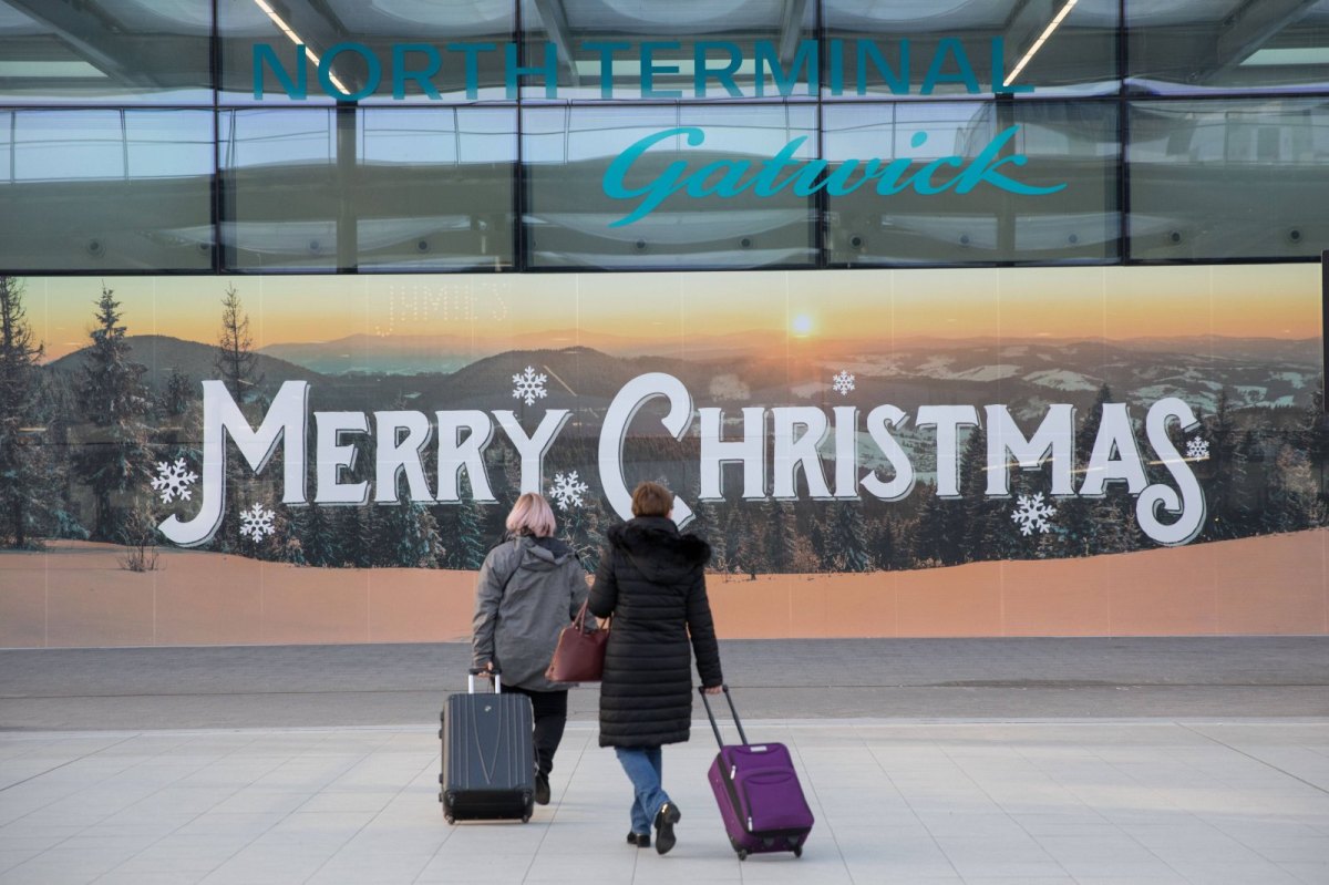 Gatwick Airport Merry Christmas