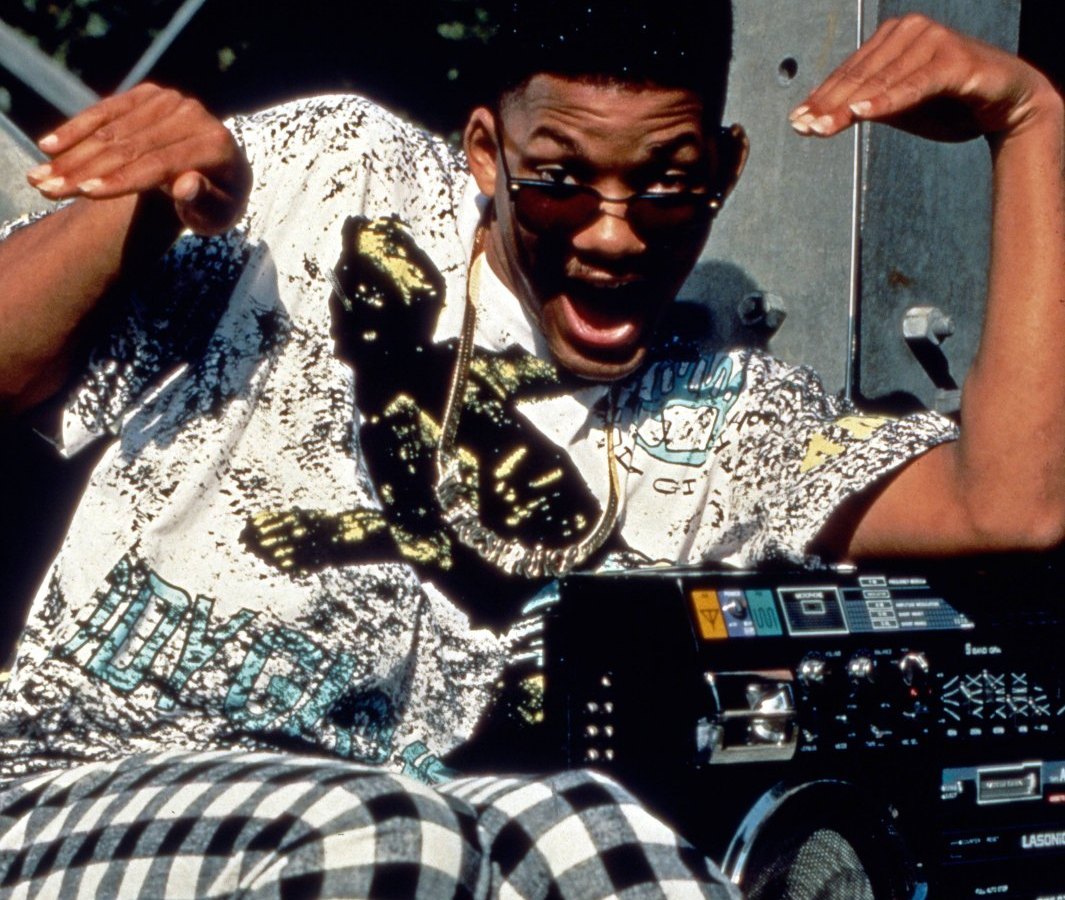 Will Smith mmit einem Ghettoblaster