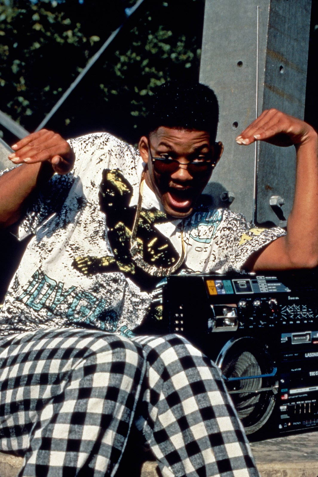 Will Smith mmit einem Ghettoblaster