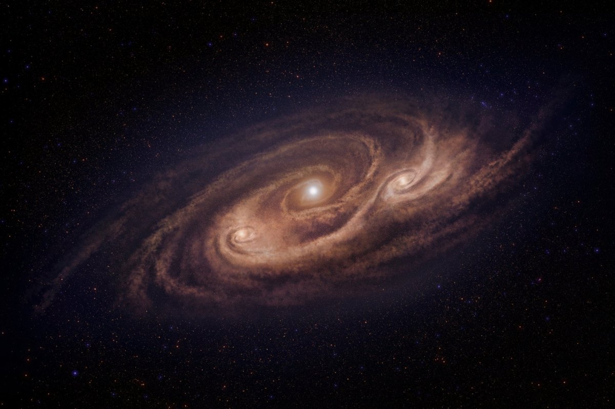 Die als "Monster" bezeichnete Galaxie AzTEC-1 (Illustration)