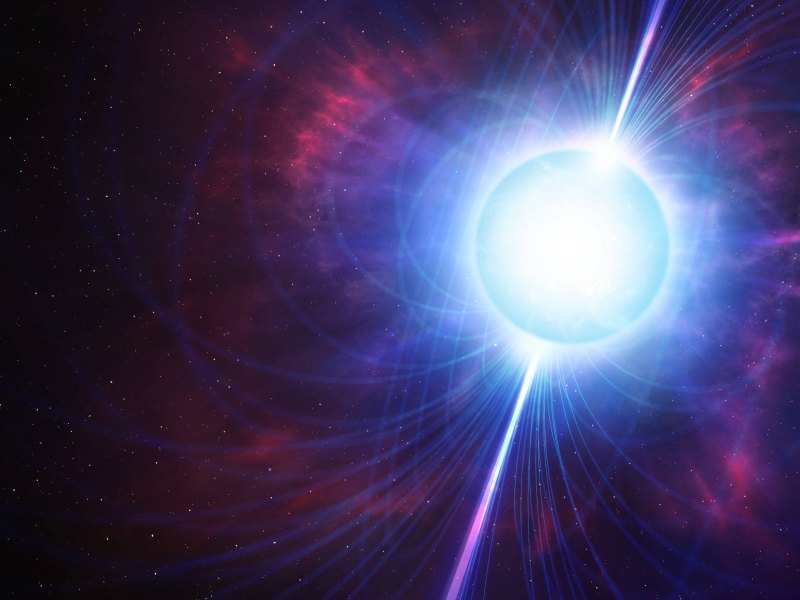 Pulsar explodiert im Universum