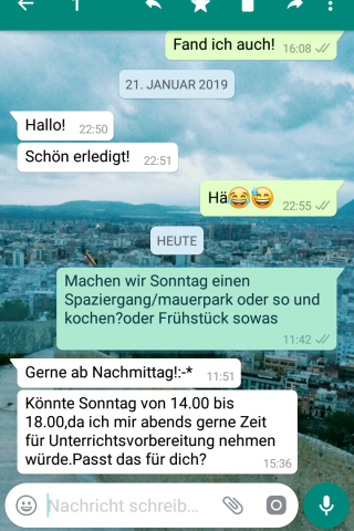 Markier zunächst die gewünschte WhatsApp-Nachricht.