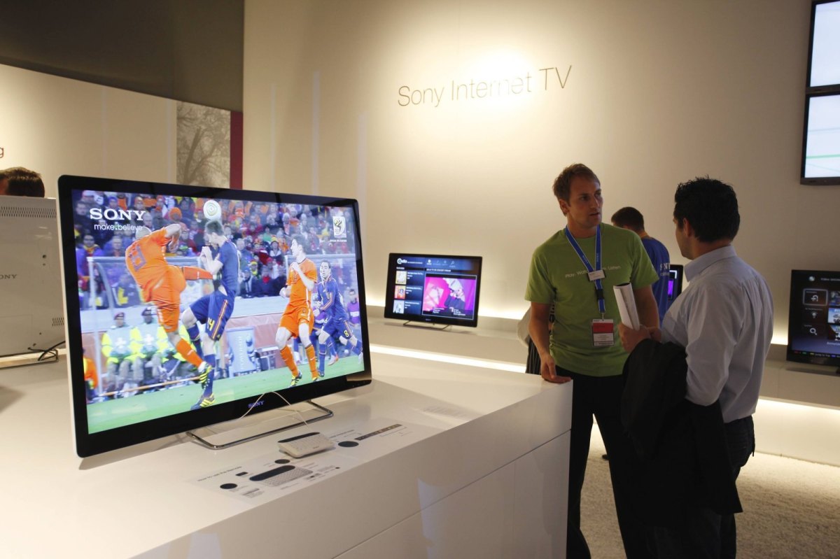 Sony Fernseher auf Messe