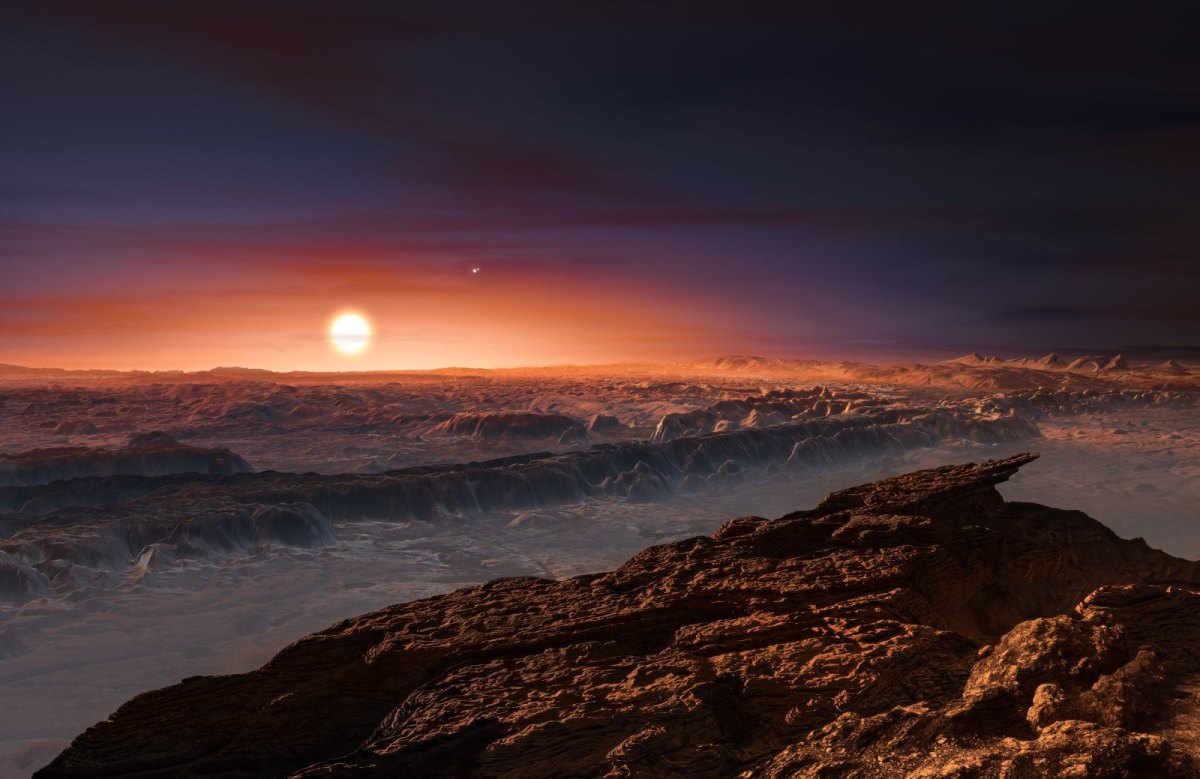 Illustration der Oberfläche des PlanetenProxima b