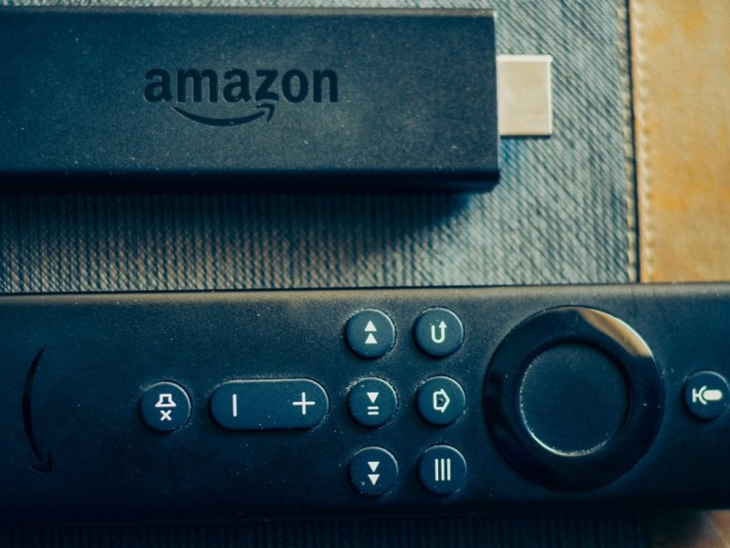 Amazon Fire TV-Fernbedienung.