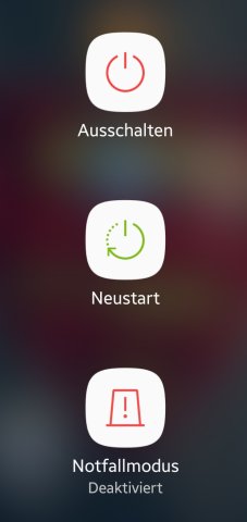 Drück länger auf die Power-Taste und dein Neustart-Menü erscheint.