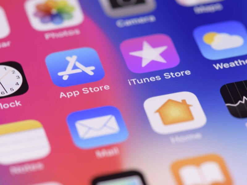 App-Store und iTunes-App auf einem iPhone