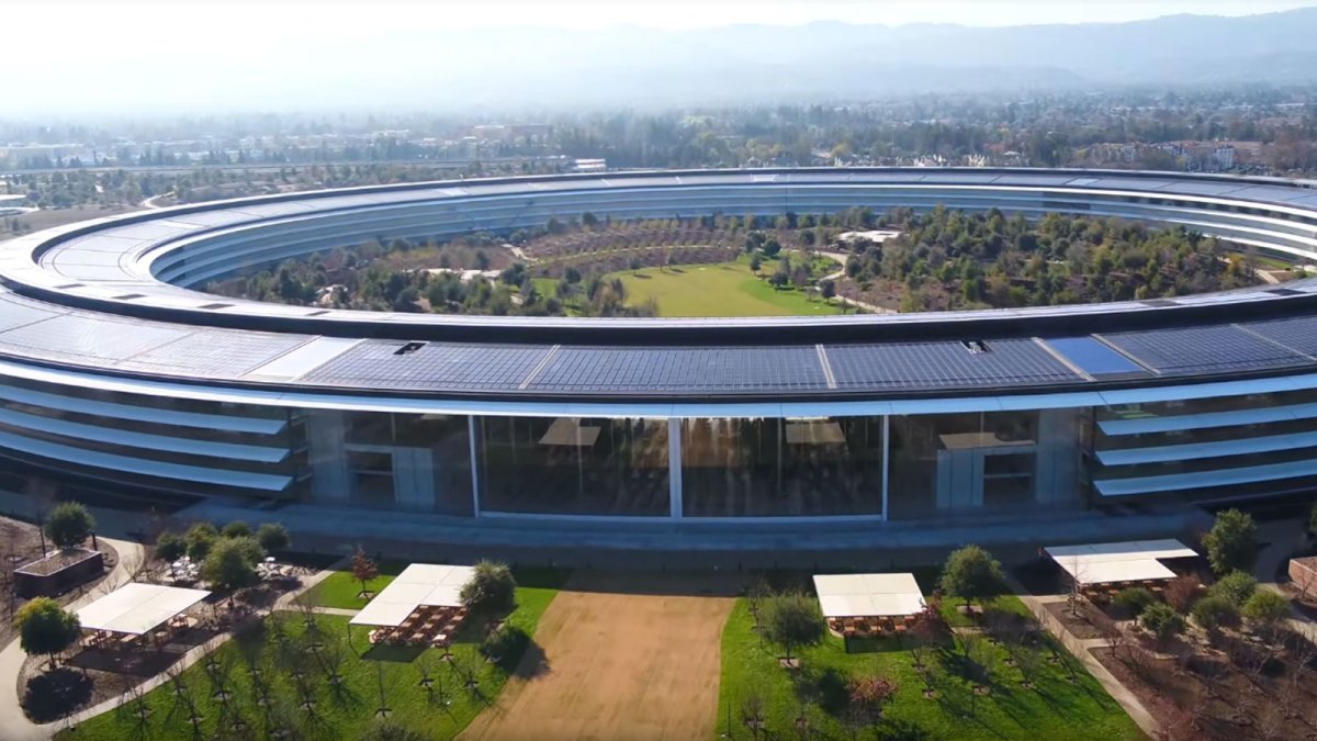 Der Apple Park in einem neuen Drohnen-Video