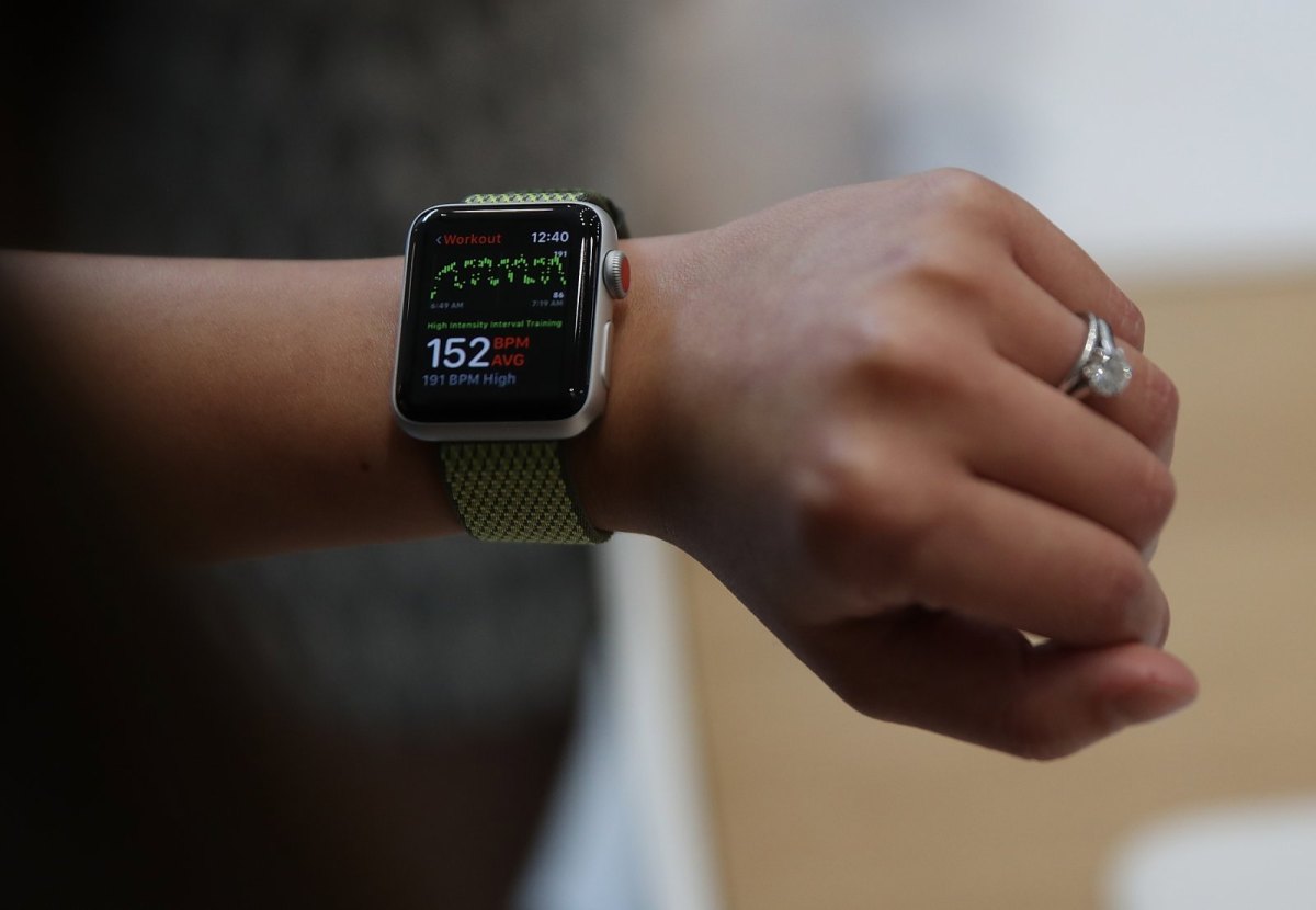 Apple Watch am Handgelenk