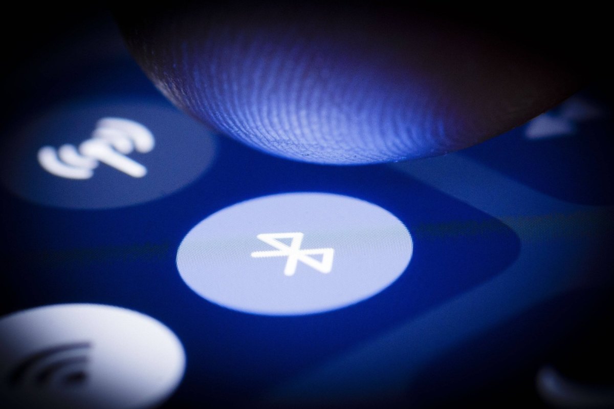 Bluetooth-Symbol auf einem Smartphone