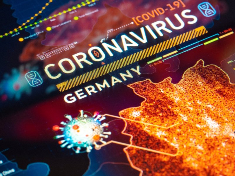 Coronavirus und Deutschlandkarte