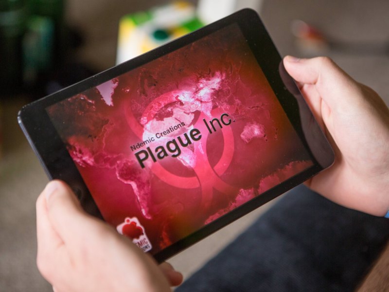 Plague Inc. auf einem iPad.
