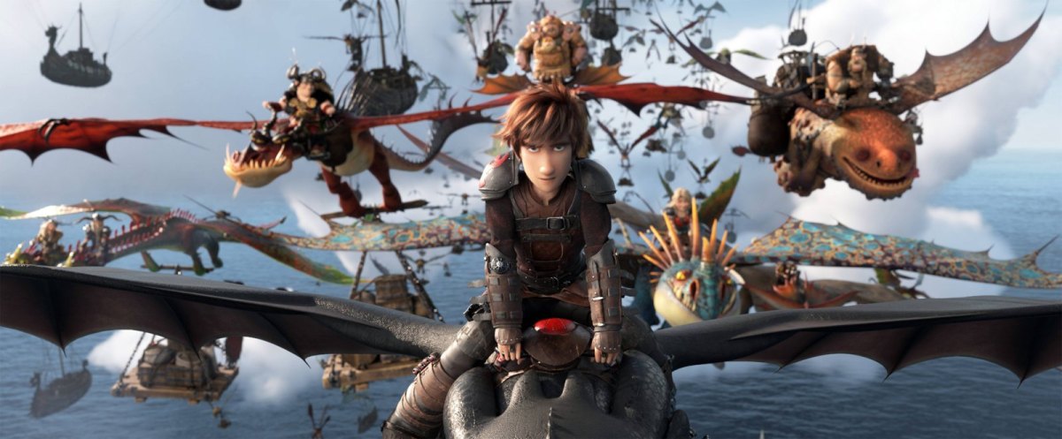 How to train your dragon: Hicks reitet auf seinem Drachen Ohnezahn