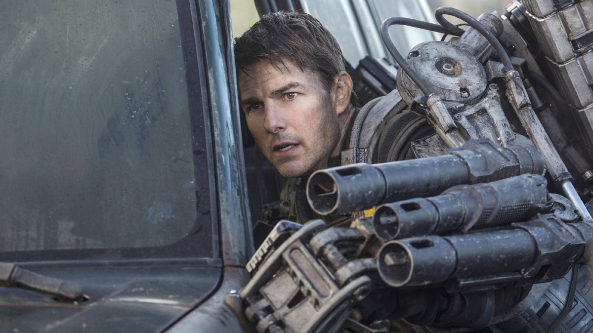 Tom Cruise in Edge of Tomorrow.