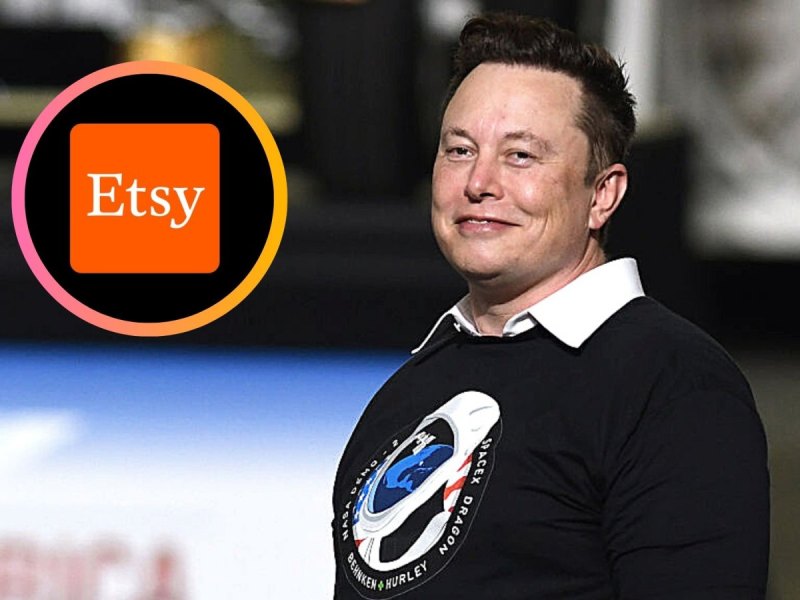 Elon Musk und das Logo von Etsy