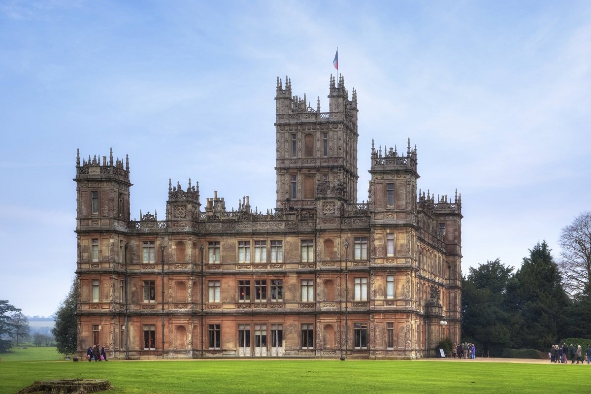 Das Highclere Castle in Hampshire, England.