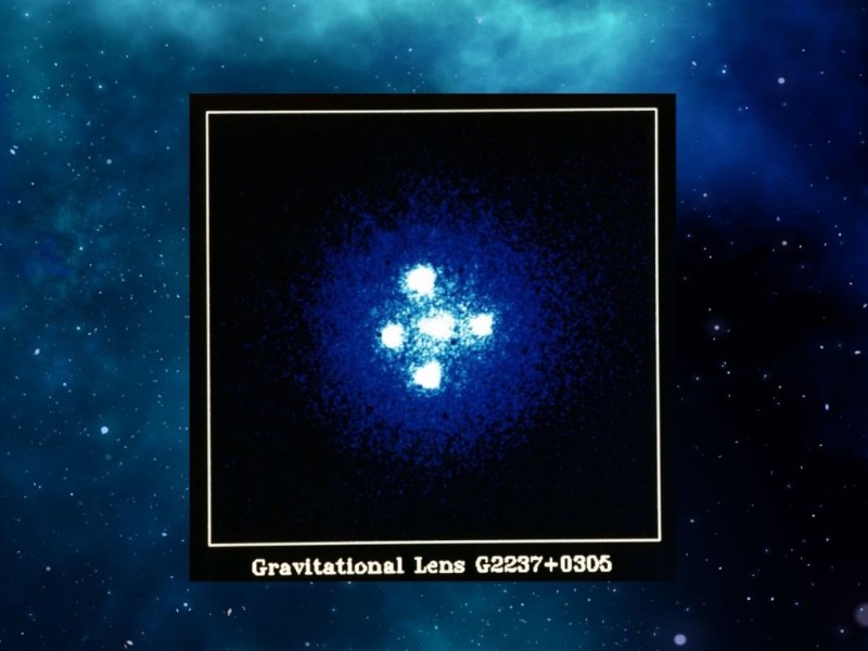 Gravitationslinse (Einsteinkreuz)