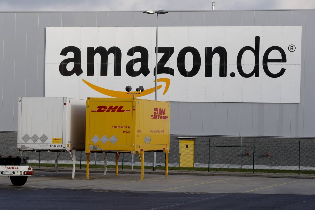 Eine Lagerhalle des Onlinehändlers Amazon.