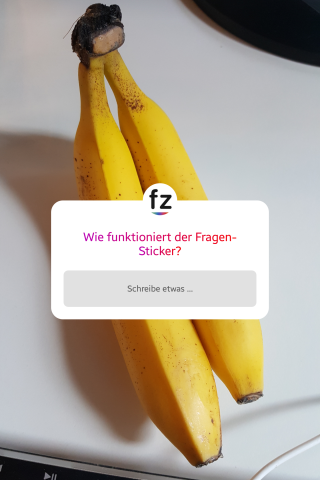 Den Instagram Fragen-Sticker findet ihr ganz schnell in der Auswahl.