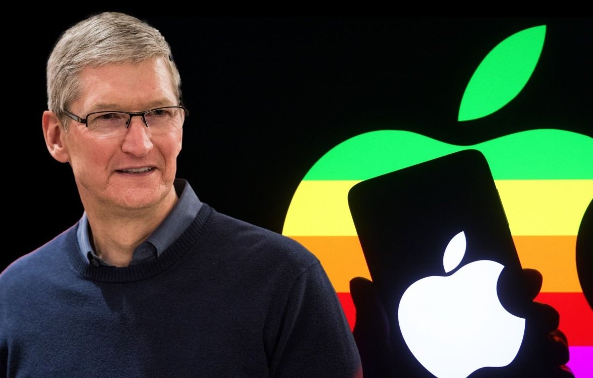 Tim Cook mit iPhone 15 (Pro)