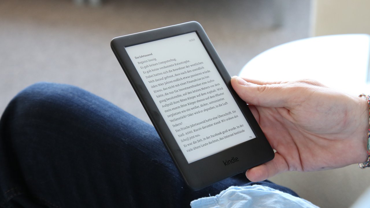 Die Akkuzeit des E-Readers ist enorm lang.