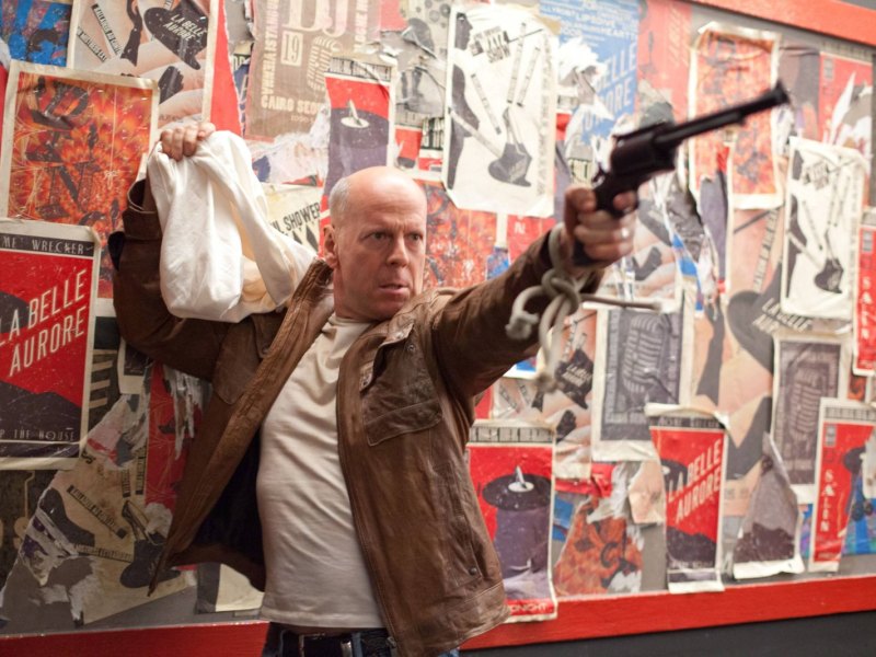 Szenenbild aus Looper mit Bruce Willis.