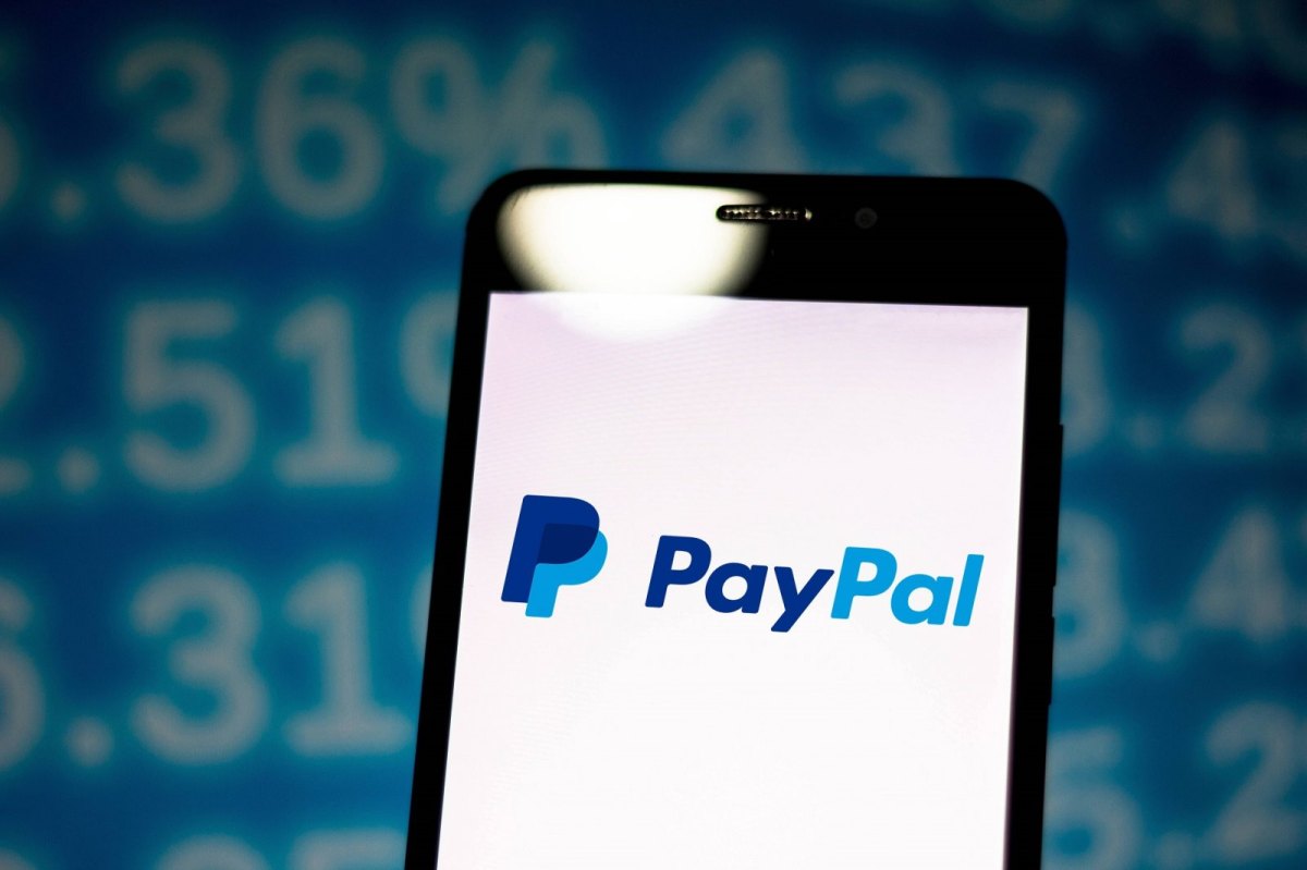 Paypal-Logo auf dem Handy