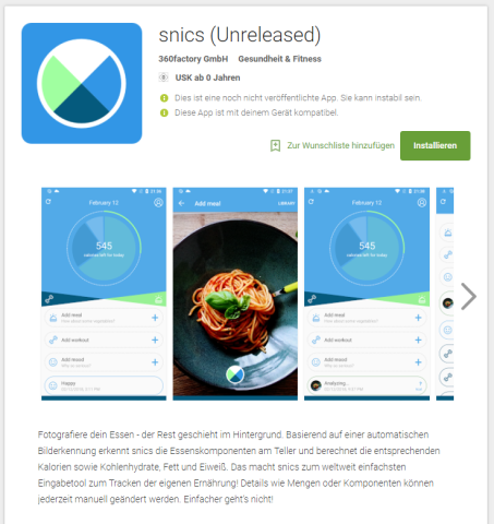 Ab sofort kann die App im Google Play Store als Testversion herunter geladen werden.