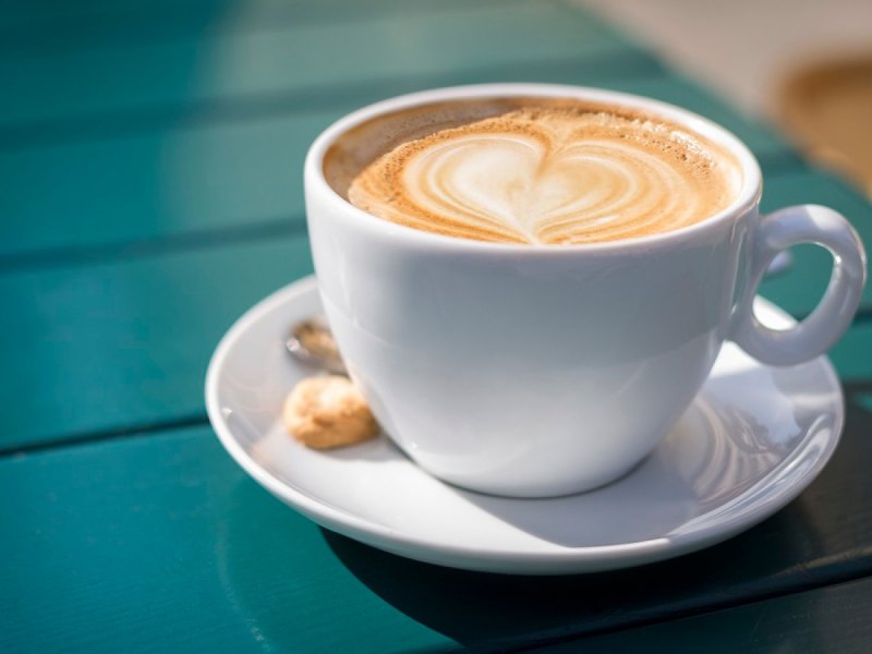 Eine Tasse Kaffee.