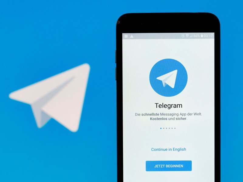 Telegram auf dem Handy.