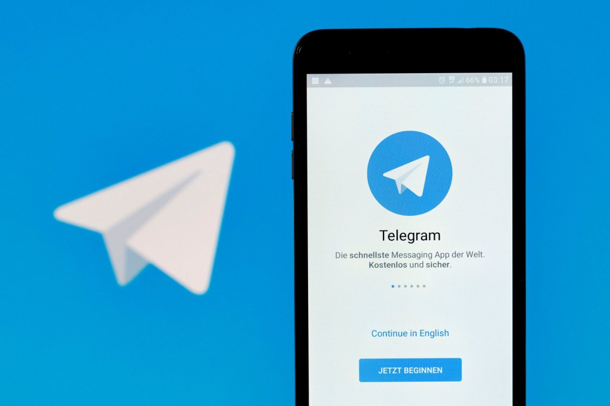 Telegram auf dem Handy.