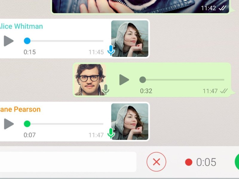 WhatsApp-Sprachnachrichten
