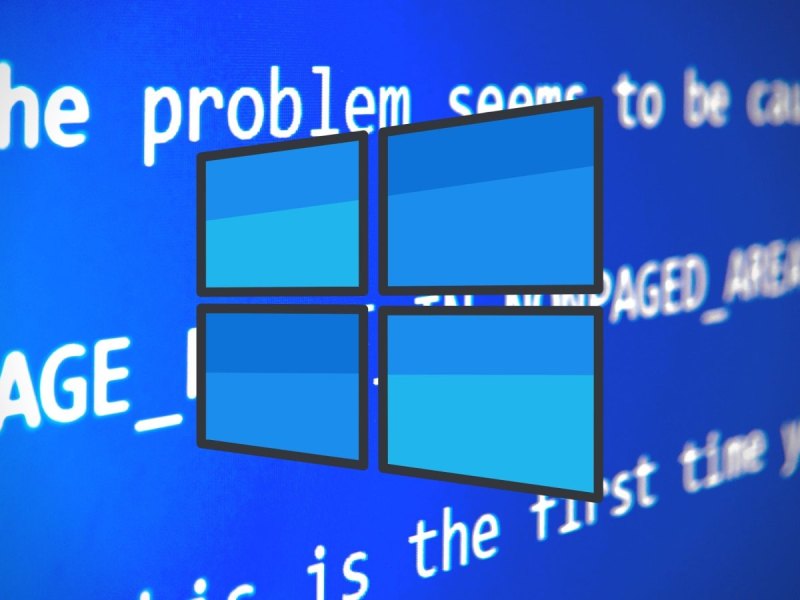 Windows Fehlermeldung mit Logo