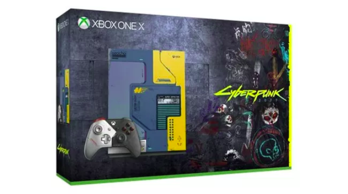 So soll das Xbox One X-Bundle aussehen, das dich zum Release von "Cyberpunk 2077" erwartet.