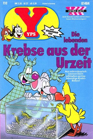 Yps das Känguru, die Maus Kaspar und Willy der Vogel.