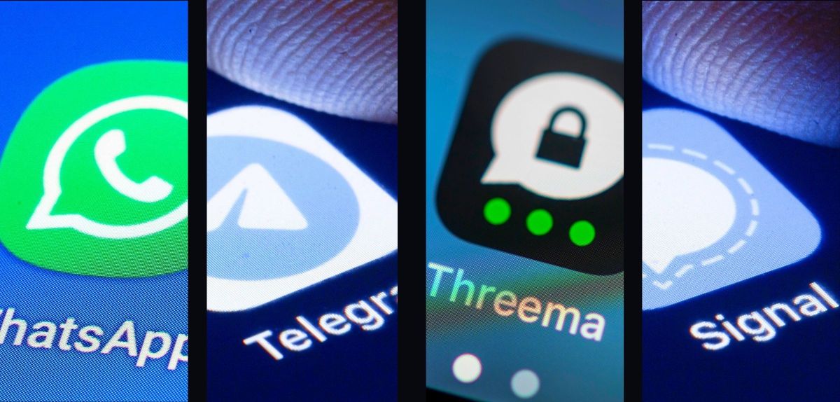 WhatsApp, Telegram, Threema und Signal.