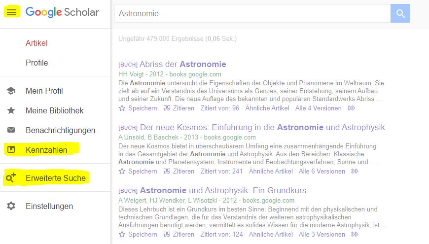 Template Google Scholar