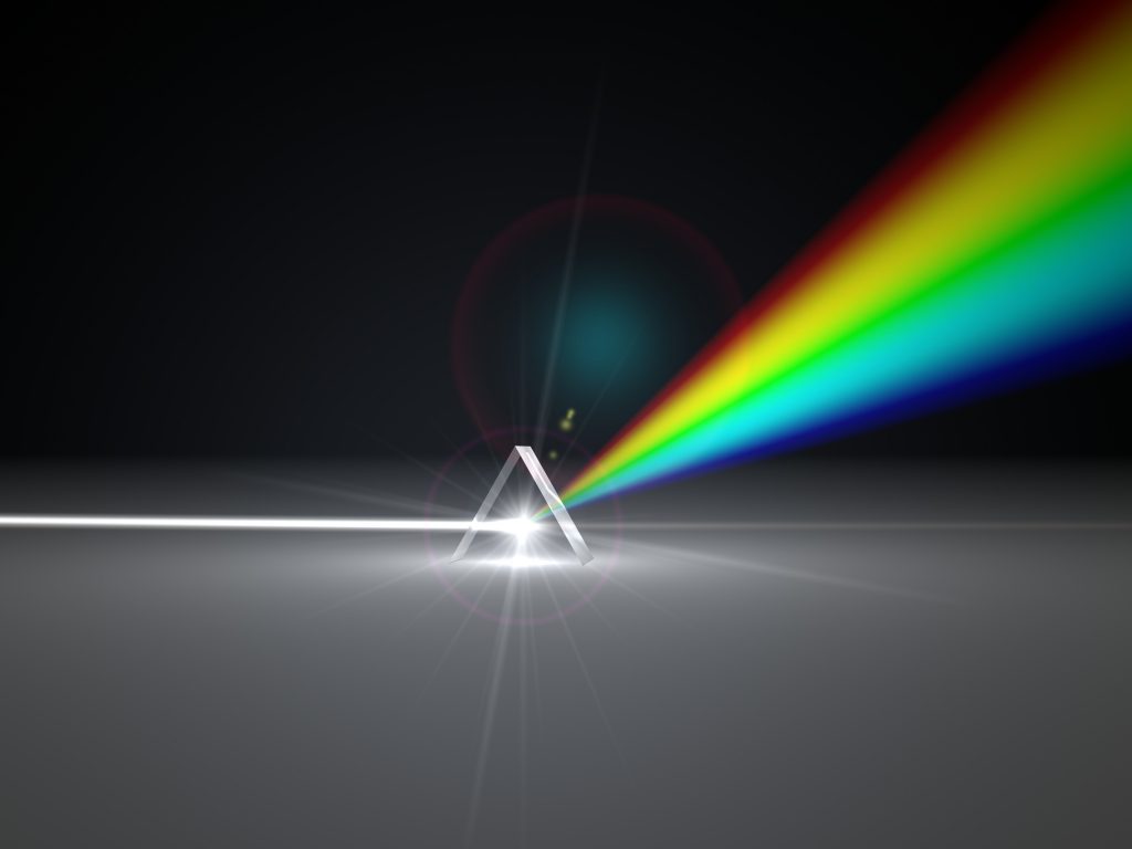 Lichtstrahl Prisma