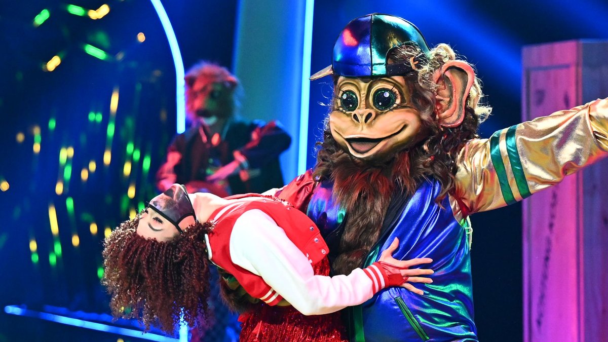 Der Affe hat das Finale von "The Masked Dancer" gewonnen.. © ProSieben/Willi Weber