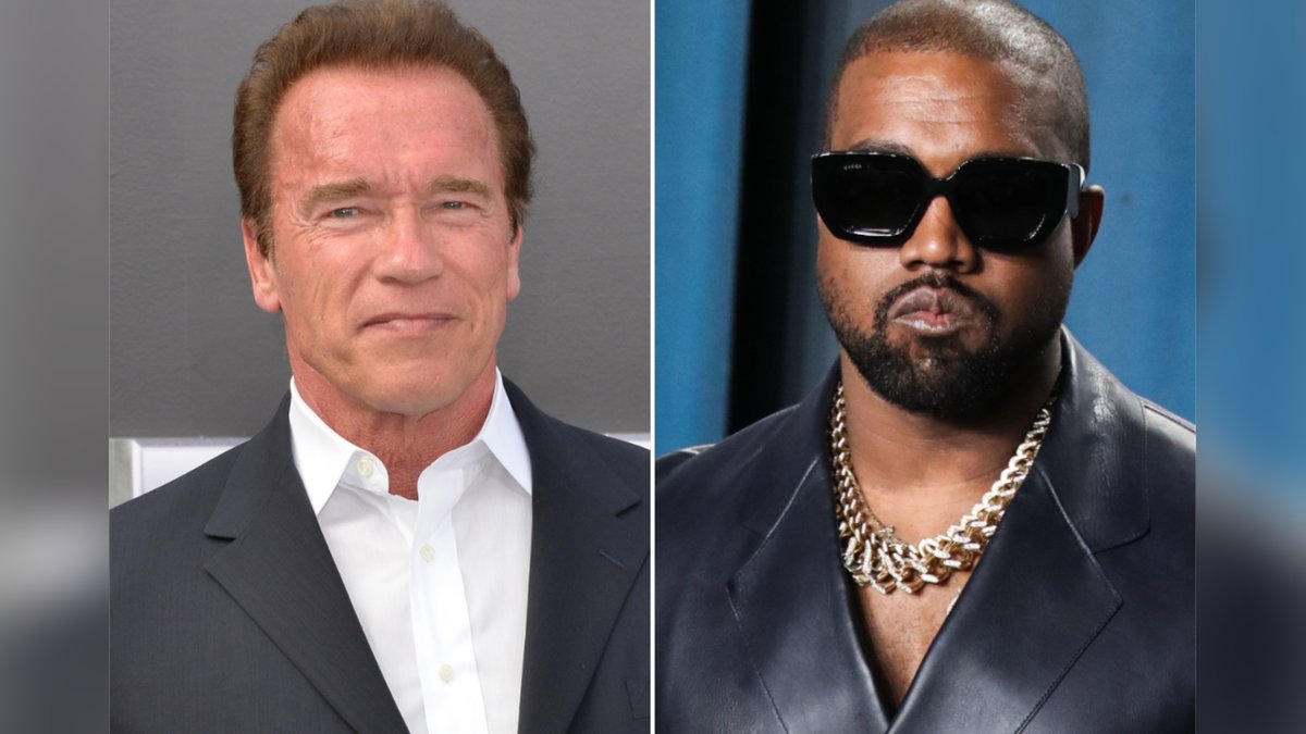 Arnold Schwarzenegger (l.) und Kanye West waren Zugpferde bei den Super-Bowl-Werbungen.. © Xavier Collin/Image Press Agency/ImageCollect / Featureflash Photo Agency/Shutterstock.com