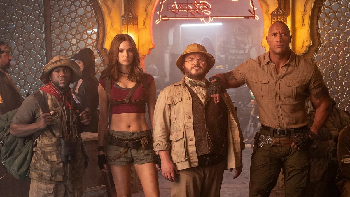 Die vier Avatare aus "Jumanji: Willkommen im Dschungel" sind zurück.. © Sony Pictures Home Entertainment