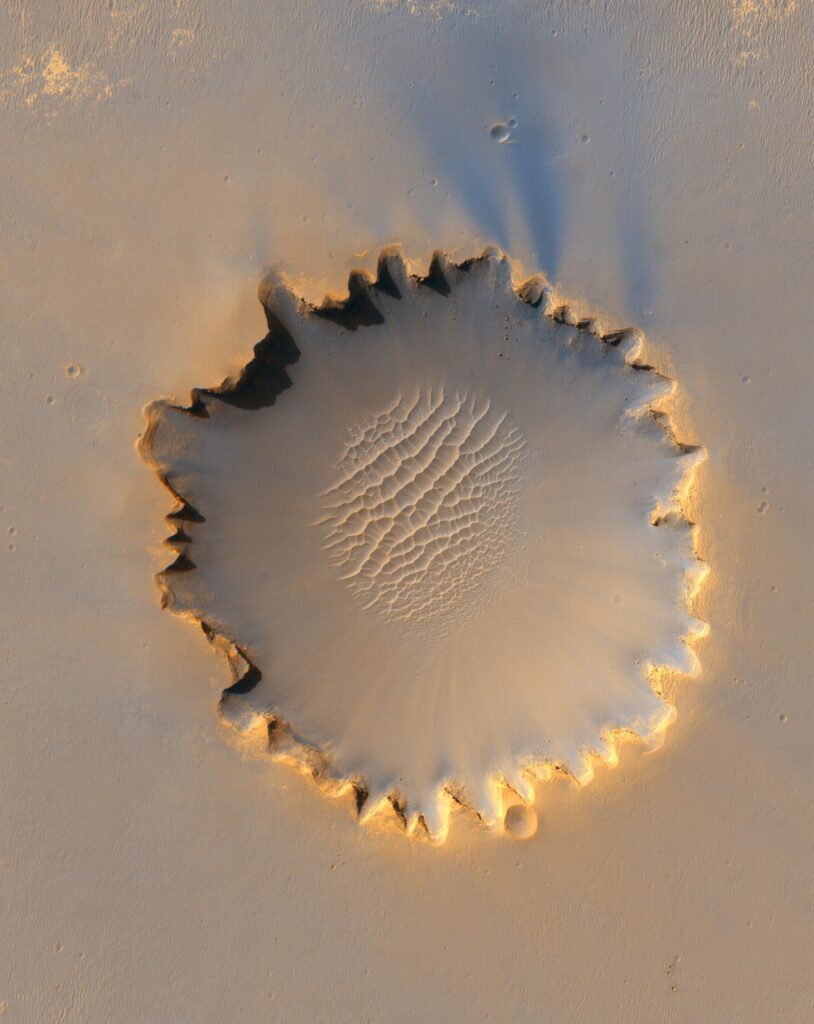 Krater auf dem Mars